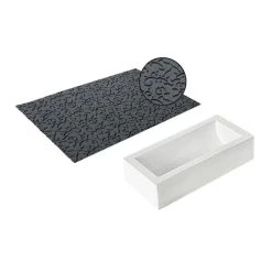 Kit Moule à Bûche Et Tapis Décor Arabesque SilikoMart Professional