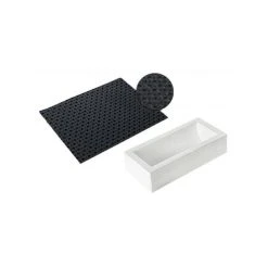 Kit Moule à Bûche Et Tapis Décor Pois SilikoMart Professional