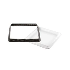 Kit Moule Silicone 1 Tarte Carrée 200mm Silikomart Professional -pavoni shop kit moule silicone 1 tarte carree 200mm silikomart professional 4