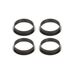 Kit Moule Silicone 4 Tartelettes Ø 100mm Silikomart Professional -pavoni shop kit moule silicone 4 tartelettes o 100mm silikomart professional 4