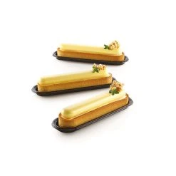 Kit Moule Silicone 6 Tartelettes Oblong 14,6 Cm Silikomart Professional -pavoni shop kit moule silicone 6 tartelettes oblong 146mm silikomart professional 2