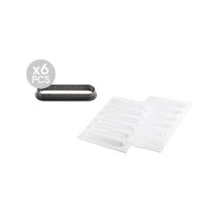 Kit Moule Silicone 6 Tartelettes Oblong 14,6 Cm Silikomart Professional -pavoni shop kit moule silicone 6 tartelettes oblong 146mm silikomart professional 6