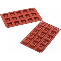 MALLARD FERRIERE Moule 15 Carrés Avec Bords En Silicone