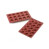 MALLARD FERRIERE Moule 15 Ronds Avec Bords En Silicone -pavoni shop moule 15 ronds avec bords en silicone