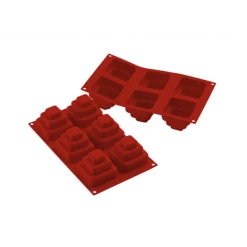 MALLARD FERRIERE Moule 6 Pyramides à Étages En Silicone