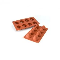 MALLARD FERRIERE Moule 8 Dômes Spirales En Silicone