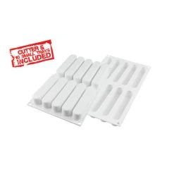 Moule Silicone 10 Eclairs 13x2,5 Cm SilikoMart Professional -pavoni shop moule silicone 10 eclairs 13x25 cm silikomart professional 6