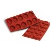 Moule Silicone 10 Savarins Ovales 7 X 5,2 Cm Silikomart -pavoni shop moule silicone 10 savarins ovales 7 x 52 cm silikomart