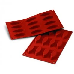 Moule Silicone 12 Barquettes 7,2 X 3 Cm Silikomart