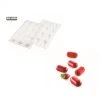 Moule Silicone 12 Minis Ovales Bombés 5,8 X 2,9 Cm 30ml SilikoMart Professional -pavoni shop moule silicone 12 minis ovales bombes 58 x 29 cm 30ml silikomart professional