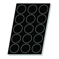 Alternative view of Moule Silicone 15 Florentins (quiches) 9 Cm X H 0,8 Cm Flexipan