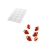 Moule Silicone 15 Mini Fraises 48 X 37 X H33 Mm 30ml SilikoMart Professional -pavoni shop moule silicone 15 mini fraises 48 x 37 x h33 mm 30ml silikomart professional