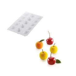 Moule Silicone 15 Mini Pommes Ø39 X H30 Mm 30ml SilikoMart Professional