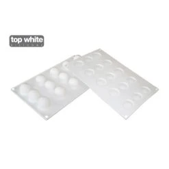 Moule Silicone 15 Mini Truffes Ø 3,2 Cm Silikomart Professional -pavoni shop moule silicone 15 mini truffes o 32 cm silikomart professional 1