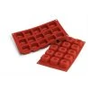 Moule Silicone Savarins Carrés 4,8 Cm X H 3 Cm (x15) Silikomart -pavoni shop moule silicone 15 savarins carres 48 cm x h 3 cm silikomart