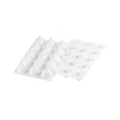 Moule Silicone 15 Sphères Torsadées Russian Tale Ø41,5 X H45,5 Mm 30ml SilikoMart Professional -pavoni shop moule silicone 15 spheres torsadees russian tale o415 x h455 mm 30ml silikomart professional 2