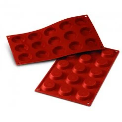Moule Silicone 15 Tartelettes 4,5 Cm X H 1 Cm Silikomart