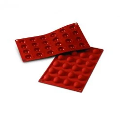 Moule Silicone 24 Demi-sphères 3 Cm X H 1,5 Cm Silikomart