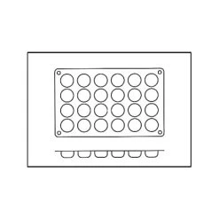 Alternative view of Moule Silicone Pomponnette 3,4 Cm X H 1,6 Cm (x24) Silikomart
