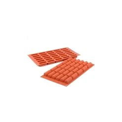 Moule Silicone 30 Mini Bûchettes 14ml SilikoMart