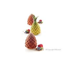 Moule Silicone 5 Pommes De Pin Et Ananas 100ml Silikomart Professional -pavoni shop moule silicone 5 pommes de pin et ananas 100ml silikomart professional 4