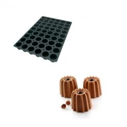 Alternative view of Moule Silicone 54 Cannelés Ø5,6 X 5 Cm 80ml SilikoMart Professional