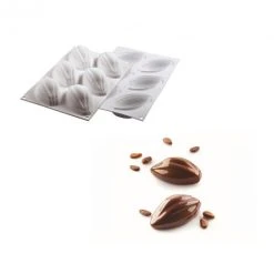 Moule Silicone 6 Cabosses De Cacao 10,2 X 5,4 Cm 115ml SilikoMart Professional