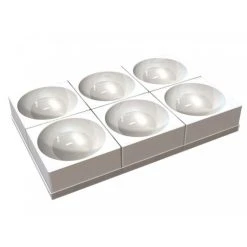 Moule Silicone 6 Demi-Sphères 16 X H 8 Cm Silikomart Professional