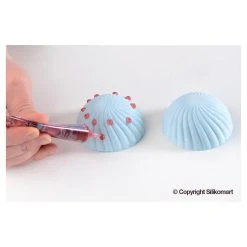 Moule Silicone 6 Demi Sphères Vrillées Ø 75 Mm SilikoMart Professional -pavoni shop moule silicone 6 demi spheres vrillees o 75 mm silikomart professional 5