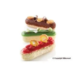 Alternative view of Moule Silicone 6 Eclairs 129 X 40 X H35 Mm 140ml SilikoMart Professional