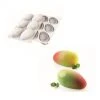 Moule Silicone 6 Mangues 9,3 X 5,7 Cm 130ml SilikoMart Professional -pavoni shop moule silicone 6 mangues 93 x 57 cm 130ml silikomart professional