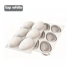 Moule Silicone 6 Mangues 9,3 X 5,7 Cm 130ml SilikoMart Professional -pavoni shop moule silicone 6 mangues 93 x 57 cm 130ml silikomart professional 2