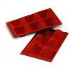 Moule Silicone 6 Pyramides 7,1 Cm X H 4 Cm Silikomart -pavoni shop moule silicone 6 pyramides 71 cm x h 4 cm silikomart