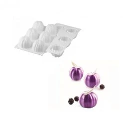 Moule Silicone 6 Sphères Ø68 X H52 Mm 120ml SilikoMart Professional