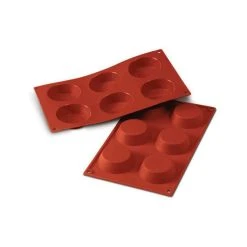 Moule Silicone 6 Tartelettes 7 Cm X H 2 Cm Silikomart