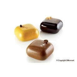 Alternative view of Moule Silicone 8 Carrés Bombés 6,1 X 6,1 Cm 100ml SilikoMart Professional