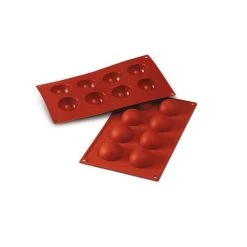 Moule Silicone 8 Demi-sphères 5 Cm X H 2,5 Cm Silikomart
