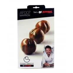 Moule Silicone 8 Marrons 85 Ml Cédric Grolet Pavoni -pavoni shop moule silicone 8 marrons 85 ml cedric grolet pavoni 2