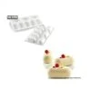 Moule Silicone 8 Ovales Bombés 8,2 X 4,3 Cm 81ml SilikoMart Professional -pavoni shop moule silicone 8 ovales bombes 82 x 43 cm 81ml silikomart professional