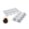 Moule Silicone 8 Truffes Ø 6,2 Cm Silikomart Professional -pavoni shop moule silicone 8 truffes o 62 cm silikomart professional