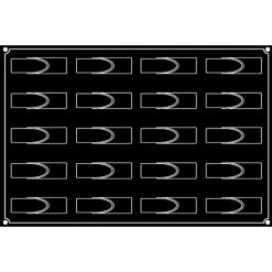 pavoni shop -pavoni shop moule silicone bande ronde 12 x 33 cm x h 32 cm x20 pavoflex 1