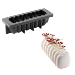 Moule Silicone Bûche Crème 25 X 8,4 Cm X H 7,5 Cm Pavoni