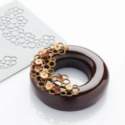 Moule Silicone Décor Cercles 13,8 X 9,4 X H 0,2 (x3) Pavoni