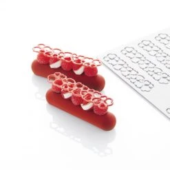 Alternative view of Moule Silicone Décor Cœur 12 X 2,7 X H 0,2 Cm (x10) Pavoni