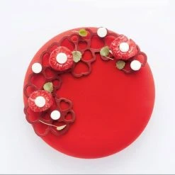 Alternative view of Moule Silicone Décor Cœur 13,7 X 7,6 X H 0,2 (x3) Pavoni