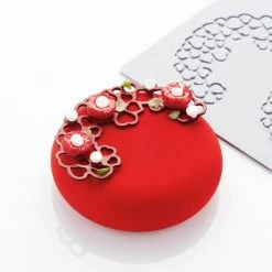 Moule Silicone Décor Cœur 13,7 X 7,6 X H 0,2 (x3) Pavoni
