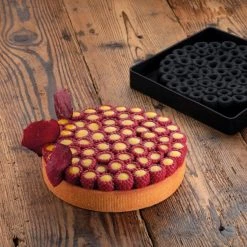 Moule Silicone Décor Framboises Ø 18 Cm X H 2,6 Cm Pavoni