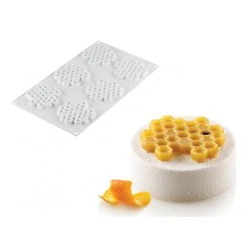 Moule Silicone Décor Miel Ø 7,5 Cm X H 0,8 Cm (x6) Silikomart Professional