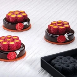 Moule Silicone Décor Mini Framboises Ø 6,2 Cm X H 2,1 Cm (x8) Pavoni -pavoni shop moule silicone decor mini framboises o 62 cm x h 21 cm x8 pavoni 2