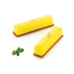 Moule Silicone Éclairs Stripe 13 X 2,8 Cm X H 2,8 Cm (x8) Silikomart Professional -pavoni shop moule silicone eclairs stripe 13 x 28 cm x h 28 cm x8 silikomart professional 4